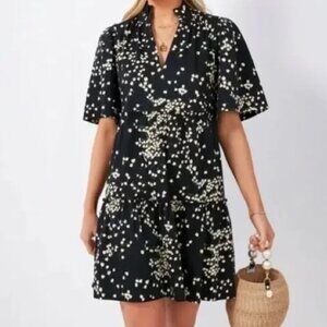 Tuckernuck Black Floral Crawford Dress